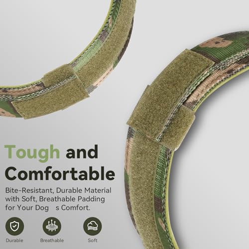 Image of 2026 Upgrade Waterproof Tactical AirTag Dog Collar, Built in AirTag Holder