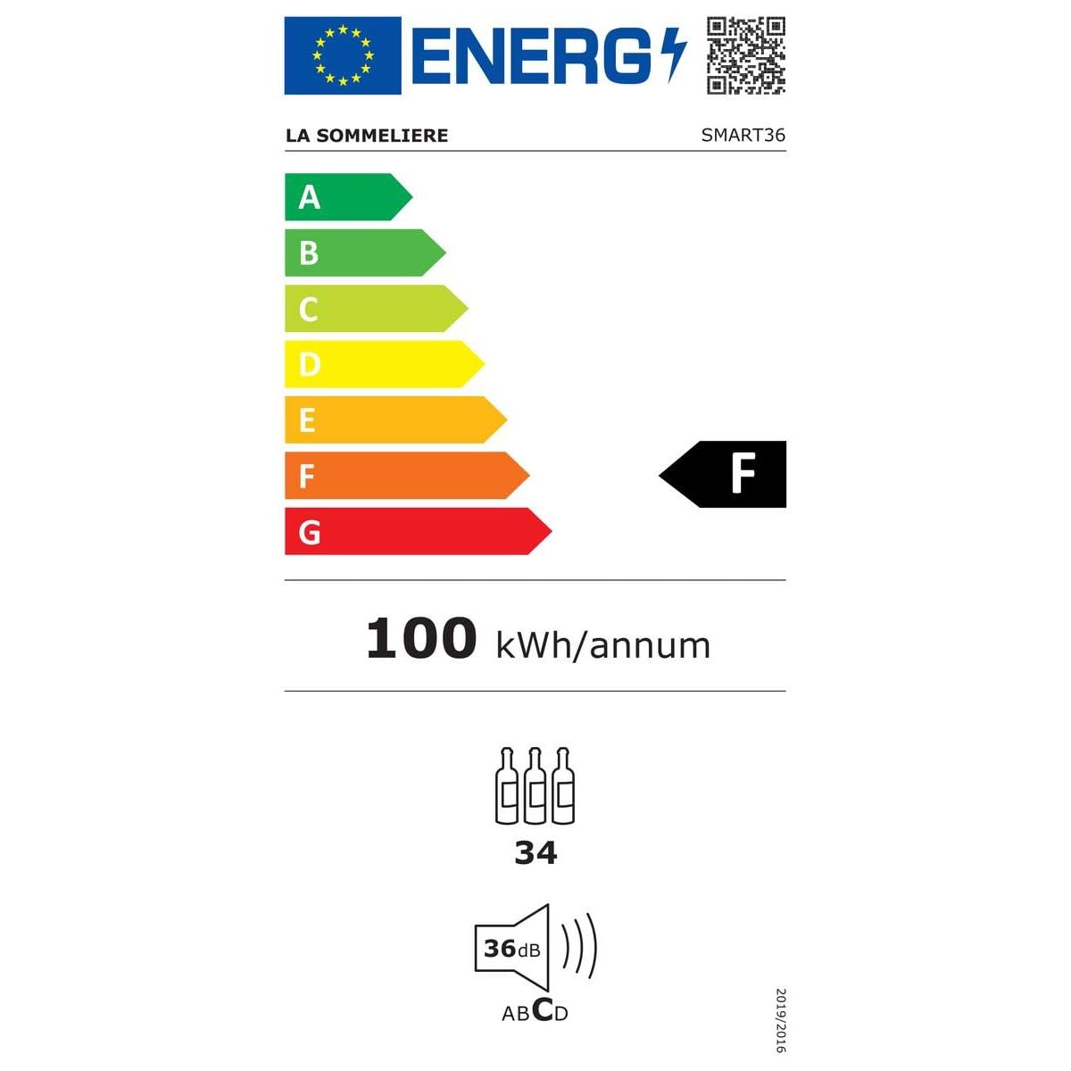 Cave à vin de mise à température connectée SMART36 – 34 bouteilles