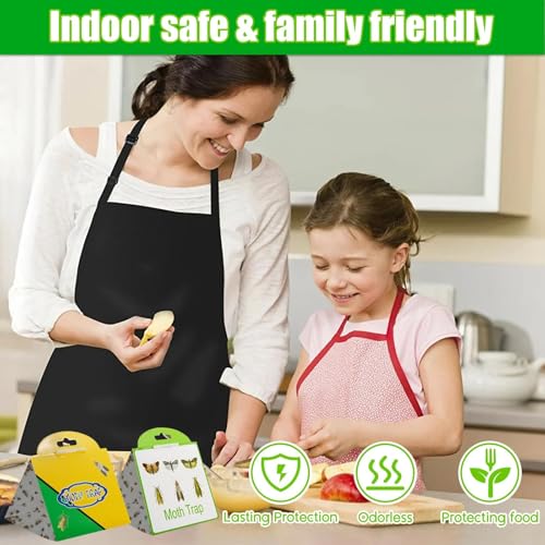 Schlupfwespen gegen Lebensmittelmotten und Kleidermotten 6pcs, Lebensmittelmotte Schlupfwespen, Mittel gegen Lebensmittelmotten, Lebensmittel Mottenfallen Mottenschutz Mittel gegen Motten -2 Farbstile