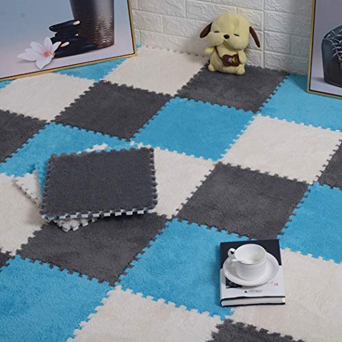 ジョイントマット 床暖房対応 61*61*1*10 田園風 北欧 赤ちゃんマット 床暖房 ベビーフロアマット 洗える 防音 抗菌 カラー ノンホルムアルデヒド サイドパーツ付 クロールマット 無地 子供這うマット パズルマット 柔らかい遊びマット