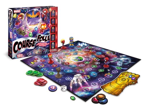 Jeu de société famille et enfants Cartamundi Course Folle Avengers - vue 6
