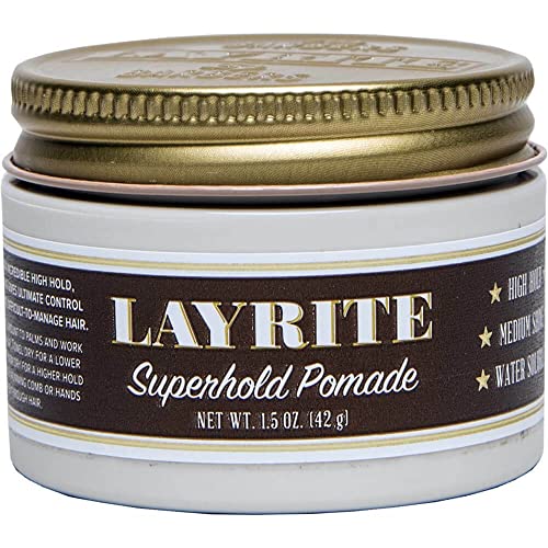 Layrite Superhold Pomata 42g | Presa Forte | Solubile in Acqua | Lucentezza Media