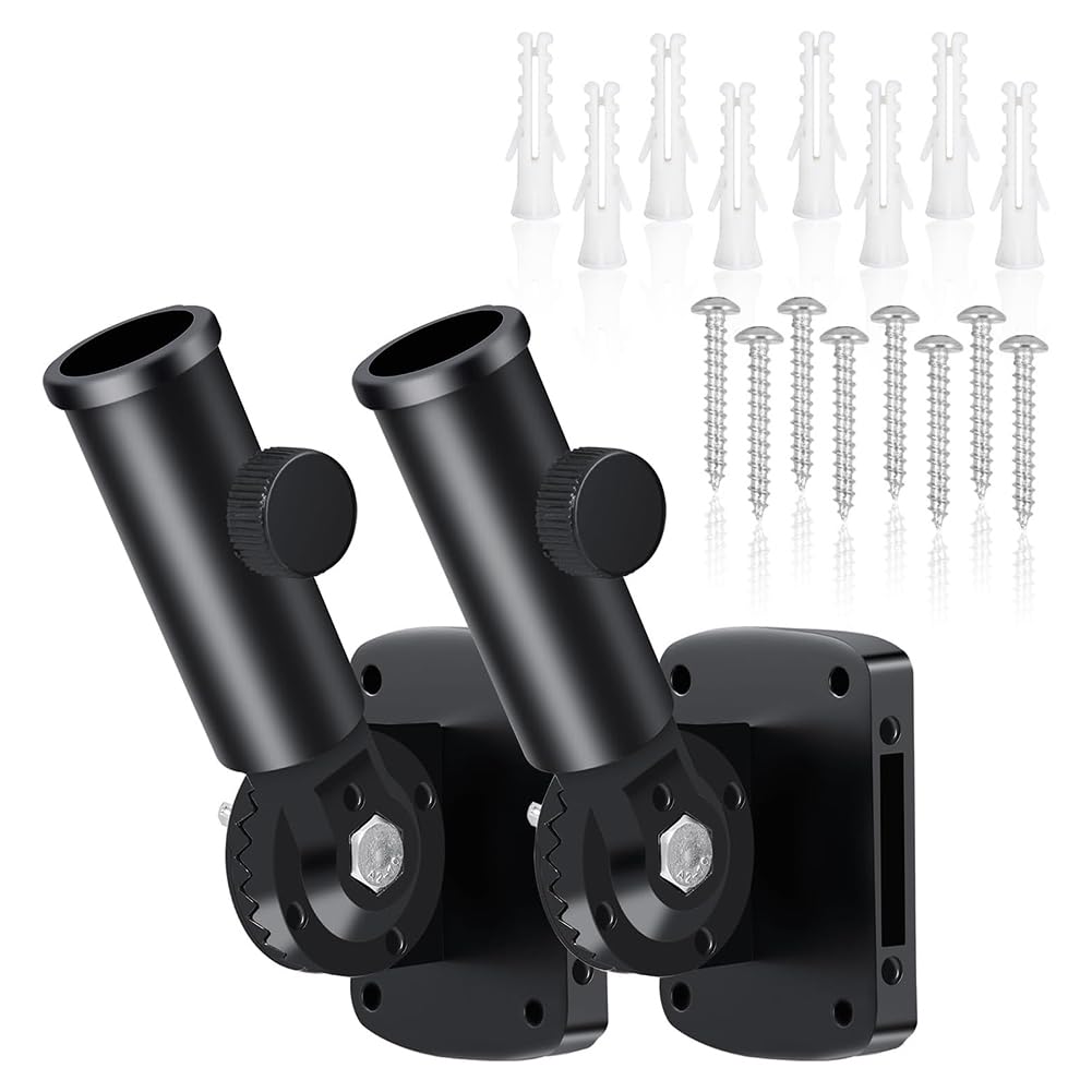 Aundhegrtt Flag Pole Holder Heavy Duty Aluminum Alloy Flag Pole Bracket Flag Pole Holder for Outside House
