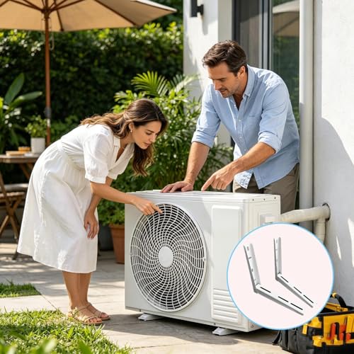 Soporte de pared para mini split de 35x45 cm para climatización exterior 2