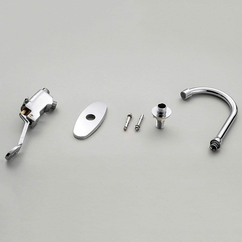 Vollkupfer-Fuß, einzelne Kaltwasser-Wasserhähne, Krankenhaus, Hotel, Restaurant, verhindern Kreuzinfektionen, Fuß-Schritt-auf-Wasserhähne, Messing, Labor-Schwenk-Mischbatterie, Gefäß-Wasserhahn