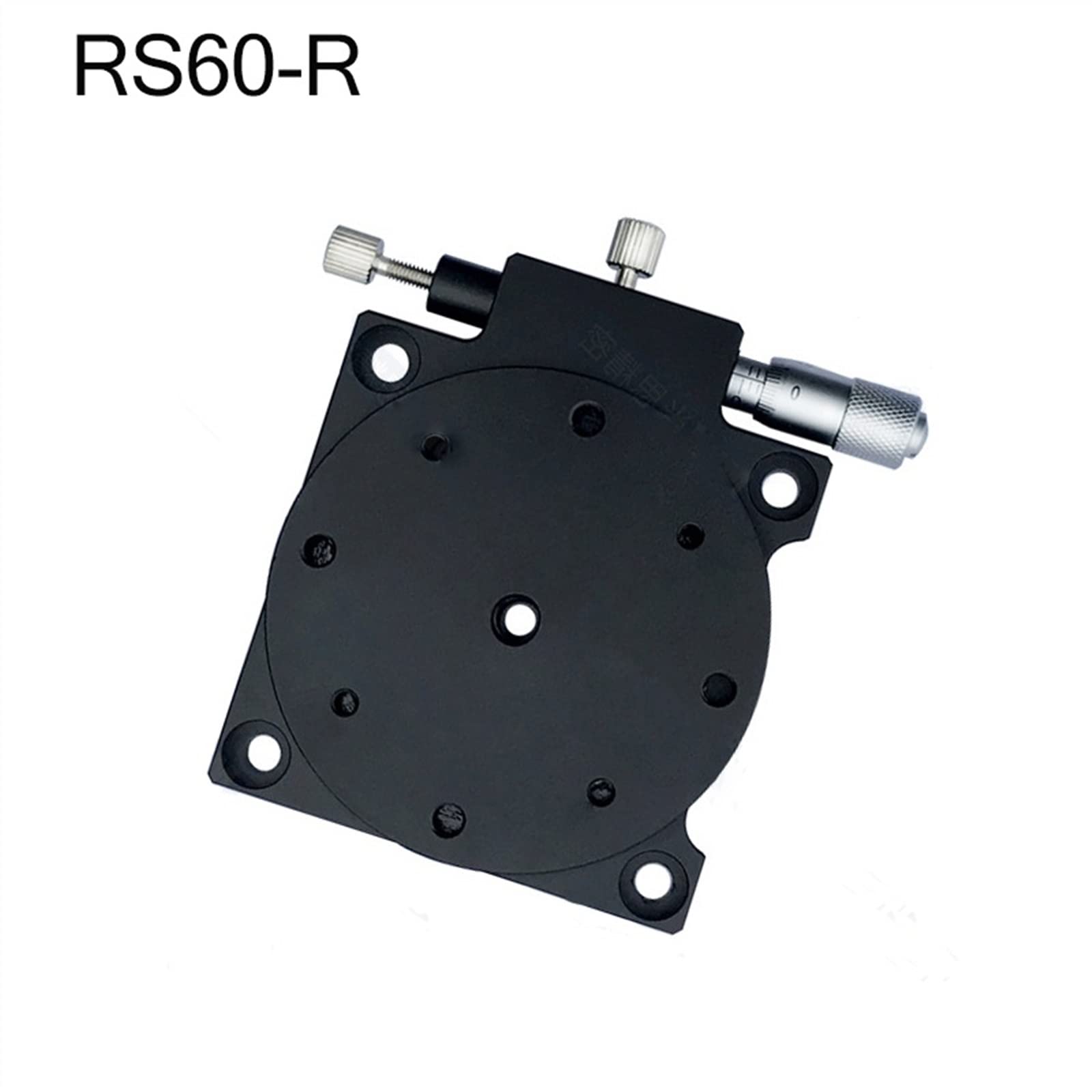 Tavolo a rulli Asse R 60mm Piattaforma rotante manuale Fase scorrevole Precisione cuscinetto Fase lineare Carico 29.4N 60mm(RS60-R)