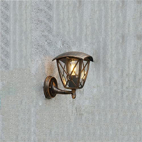 Luminaires style Victoria haut de gamme en alumimétal et verre de protection
