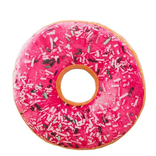 Coussin mignon Donuts Coussin en peluche Coussin Coussin Couverture Chocolat Sofa Housse de coussin 40cm