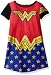 DC Comics Big Girls' Wonder Woman Super Heroes Costume Nightgown Pj, Blue, 7/8