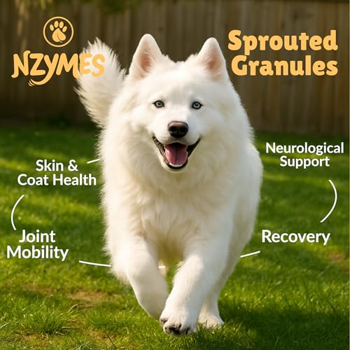 Nzymes® Sprouted Granules 2LBS for Dogs, Cats, Horses. Raw Super Food Protein and Antioxidant Nutrition. Cost Effective Food Supplement Dog Health Supplies. Supports Healthy Joints. 220 Servings. USA - Image 3