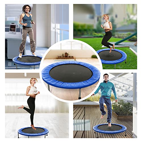 ANCHEER Trampolin, 96,5 cm Mini Faltbares Trampolin Rebounder, Fitnesstrampolin mit Sicherheitspolster für Erwachsene… – Bild 4