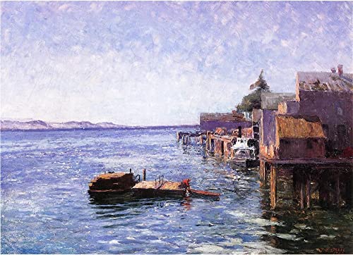 Puget Sound tableau paysage naturel en impression sur toile pour créer un salon zen et élégant