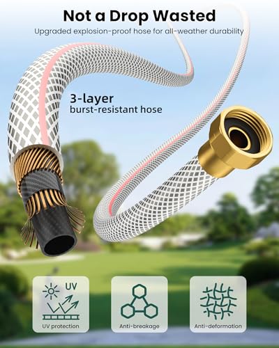 Retractable Garden Hose Reel 1/2 Inch x 100 ft,Automatic Slow Rewind System - image 6