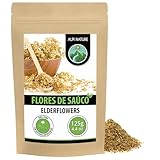 Alpi Nature Flor de Saúco Infusión 125g, Flores de Saúco Frotadas, Té Suelto