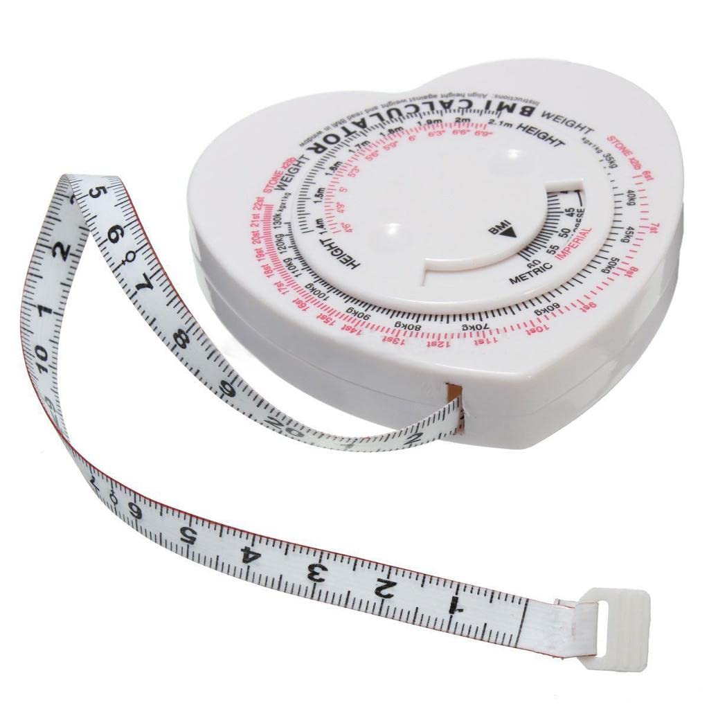 Body Mass Index Tape Calculator & Retractable Measure Diet Weight Loss Heart | Body Mass Monitors & Scales | Fitness Technology | Fitness Running & Yoga-picture-29