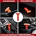 MOTORBUDDY 2-Pack Car Safety Hammer Seatbelt Cutter, Auto Emergency Escape Hammer with Window Glass Breaker and Seat Belt Cutter, Striking Red Escape Tool for Car Accidents