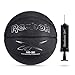 Reebok Official Size Basketball, Composite Leather, Anti-Slip Grip, Consistent Shape Retention, Includes Pump & Needle, VR-3K Black Series