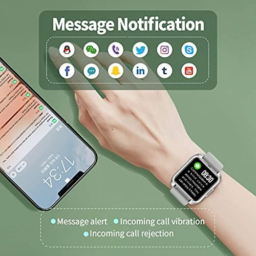Smart Watch for Men, Smart Watches for Women with Blood Oxygen, Smart Watch with Blood Pressure, Waterproof Fitness Watch with Heart Rate Monitor, Sleep Tracker Compatible for Android iOS