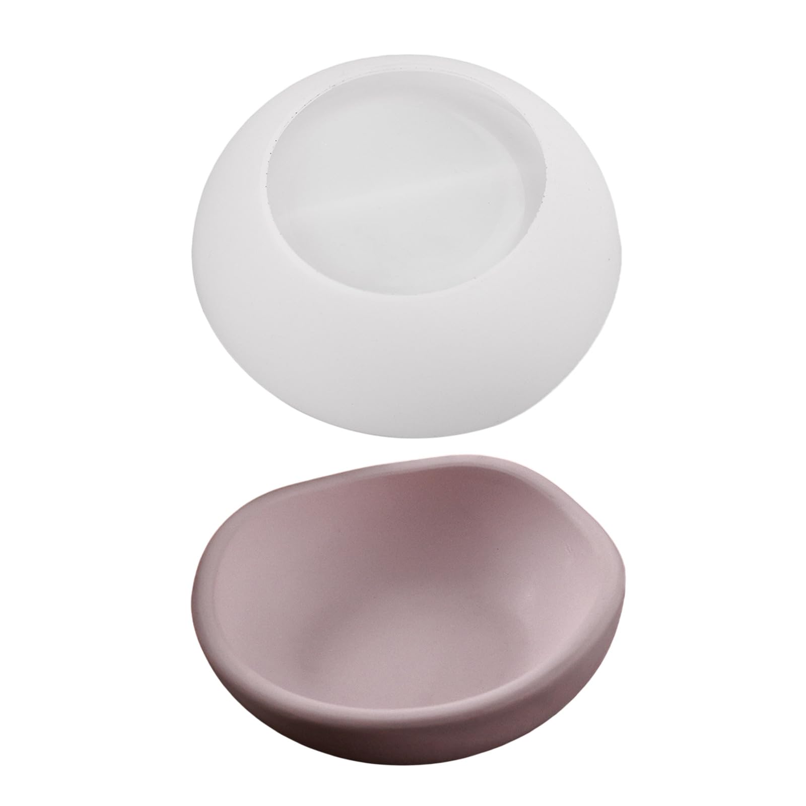 NEWFT Practical Silicone Bowl Mold Handmade Crafting Irregular Shape Silicone Texture for Resin Candle and Plaster