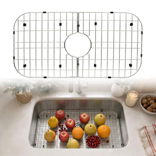 MGSJ Craft 26x14 Stainless Steel Sink Grid Bottom Protector Rack