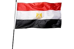 DANF 3x5 Ft Polyester Egypt Flag