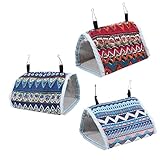 DOITOOL 3 Piezas Tienda de Loros Hamaca de Tienda de pájaros casa Colgante de Loros jaulas para pajaros Tiendas de campaña cobertizo para Colgar pájaros Tienda Colgante de pájaros hámster