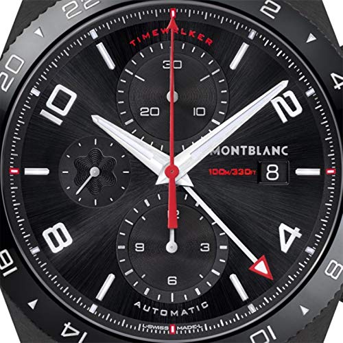 Montblanc TimeWalker Black Dial Men's Chronograph Rubber Watch 1161012
