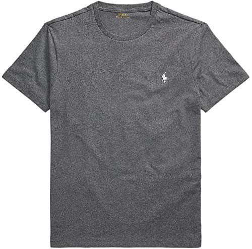 Image of Polo Ralph Lauren Mens Crew Neck T-Shirt (XL, DarkGreyHtr)