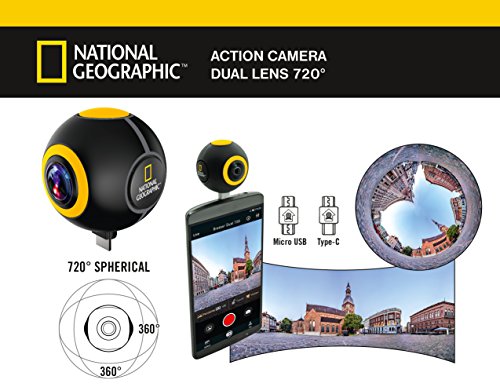 National Geographic 9683100 Android Streaming Action Kamera Spy mit 720° Bild- und Video in HD Auflösung und… – Bild 5