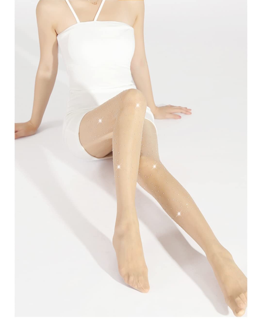 Autoreggenti Donne di Modo Caldo Drill Hot Socks Socks Hollow Hot Drill Fishnet Socks, 4 Coppie
