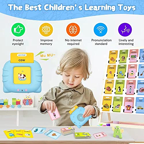 Image of Educational Toys for 3 4 5 Year Old Boys Luteti Talking Flash Cards for Toddlers Age 3 4 Preschool Learning Toys for 4 5 6 Year Old Christmas Birthday Gifts for 3-6 Year Old Girls 112pcs