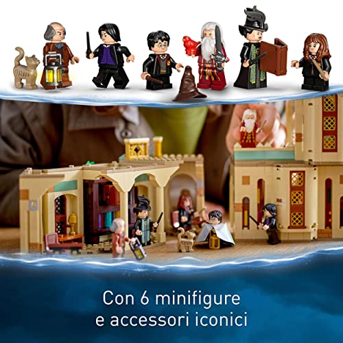 Harry Potter Hogwarts: Ufficio di Silente, Set Modulare da Collegare al Castello Giocattolo con 6 Minifigure, Cappello Parlante e Spada Grifondoro, Giochi per Bambini e Bambine, Idee Regalo 76402 - Lego - Immagine 5