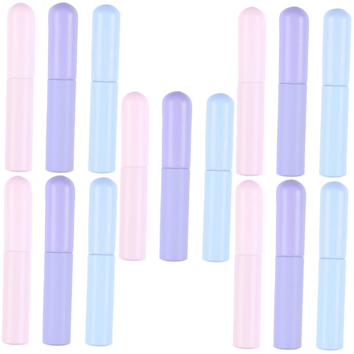 Baluue 15 Pièces Pinceau à Lèvres Étui à Brosse à Dents Applicateur De Fard à Paupières Pinceau Rouge à Lèvres Pinceaux De Maquillage Correcteur Brosse à Lèvres Couverture Gel De Silice