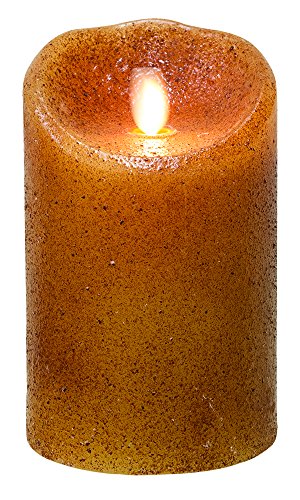 CWI Gifts Primitive Luminara Led Pillar Candle, 5" x 3.5", Multi