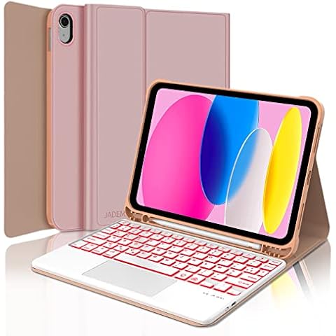 JADEMALL Clavier avec Trackpad iPad 10 Cover