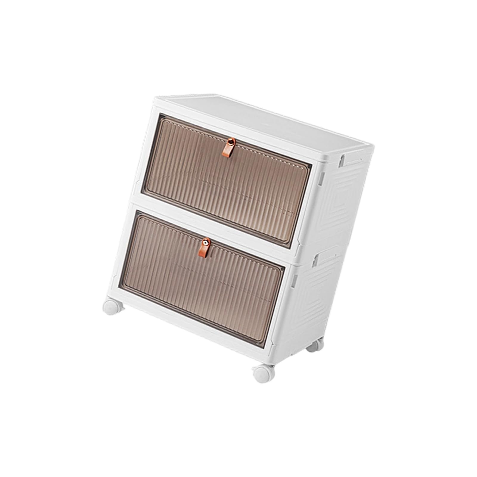 Tsophreniq Storage Containers Including See Through Top and Mobility Perfect for Apartment Living Bin