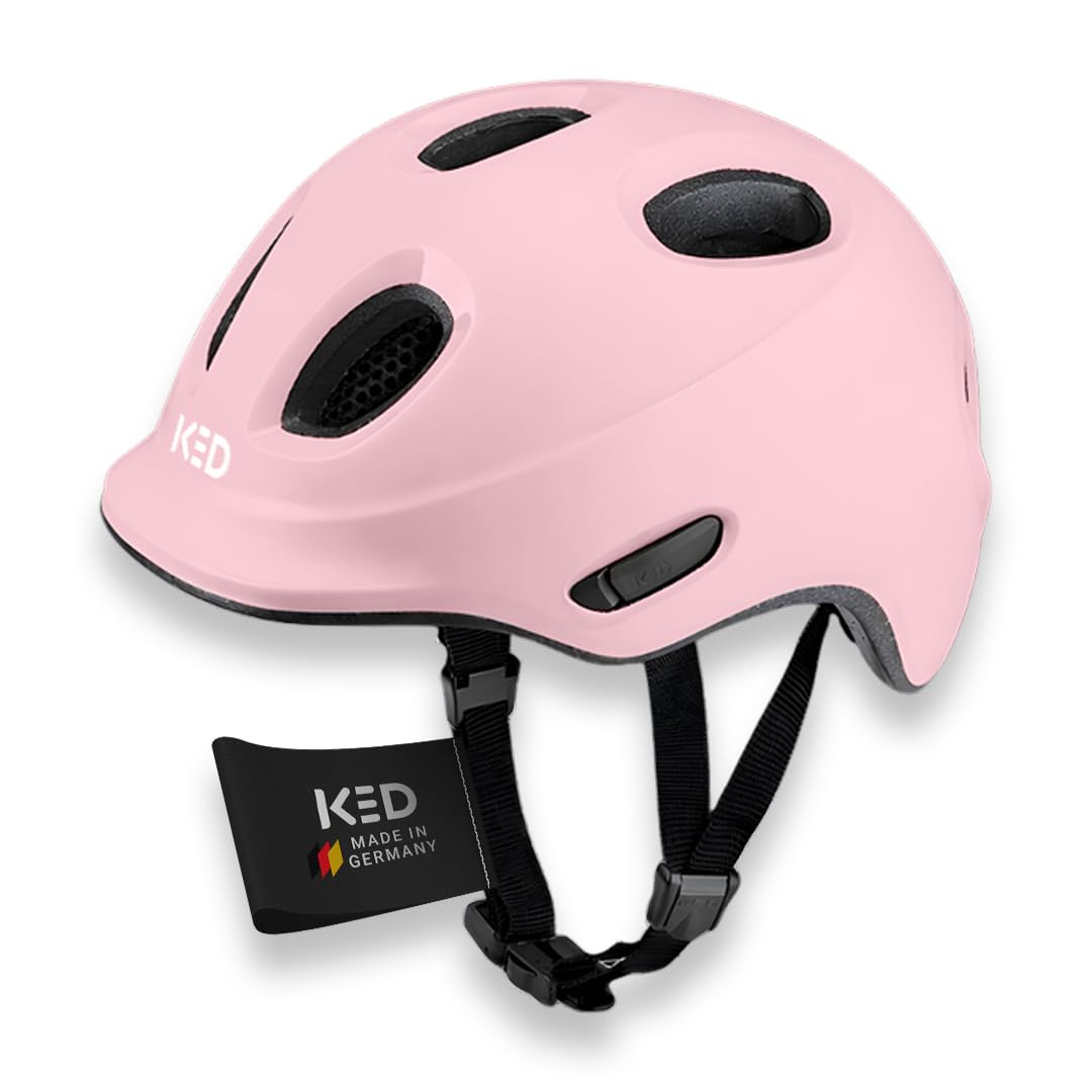KED Meggy Spark Kinderfahrradhelm, Inmold, 360° Verstellsystem, Reflektoren, Insektenschutznetz, Leicht, Verstellbar, Made In Germany