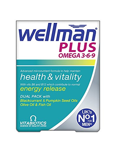Wellman Plus Vitamins. UK's No.1 for Men. Comprehensive Multivitamin Formula with Vitamin D, Omega 3-6-9 and Micronutrients. By Vitabiotics