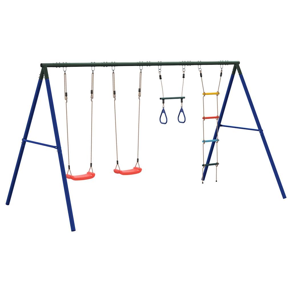 Set de juego exterior columpios para niños Multicolor