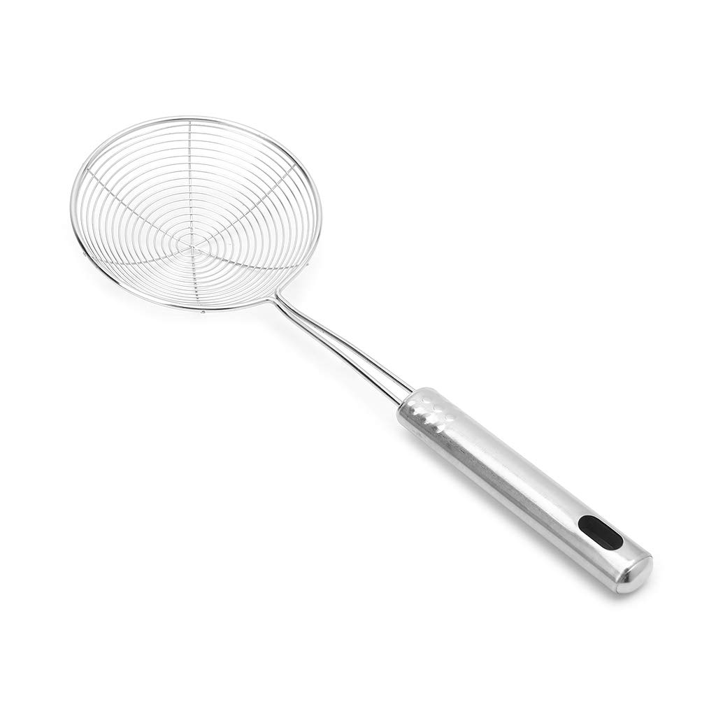 Xuniu Solid Spider Strainer Skimmer Ladle With Handle Stainless Steel Kitchen Tool