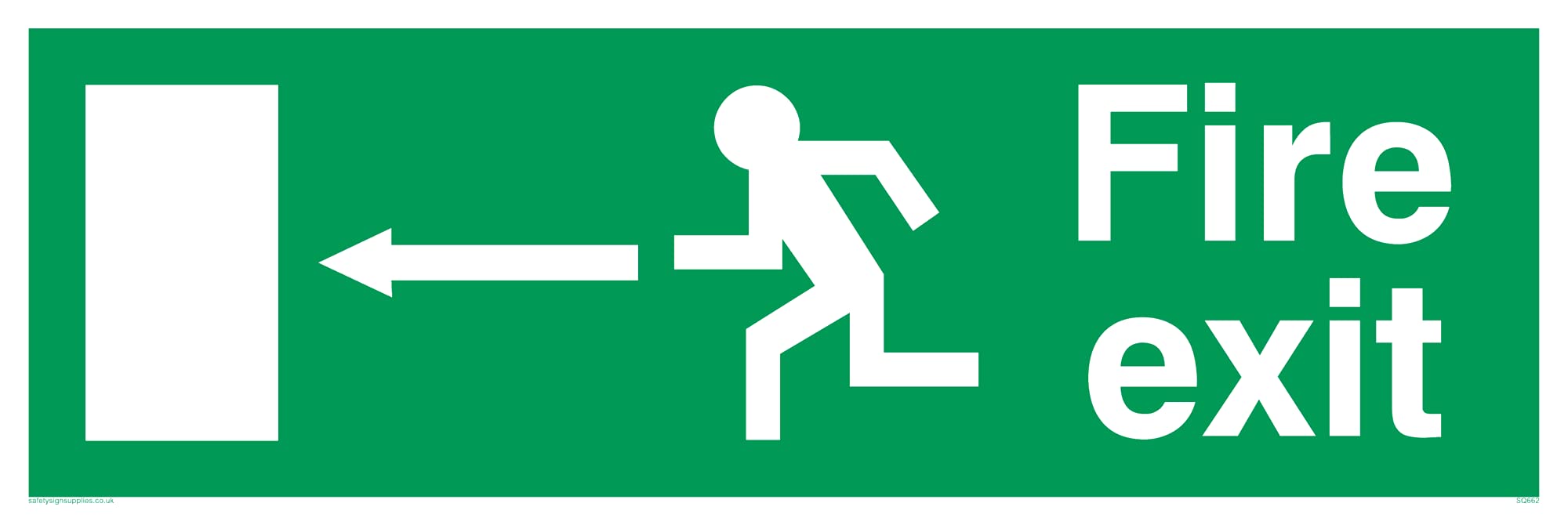 Pack of five - Fire ExitSafety Sign - 300x100mm - L31