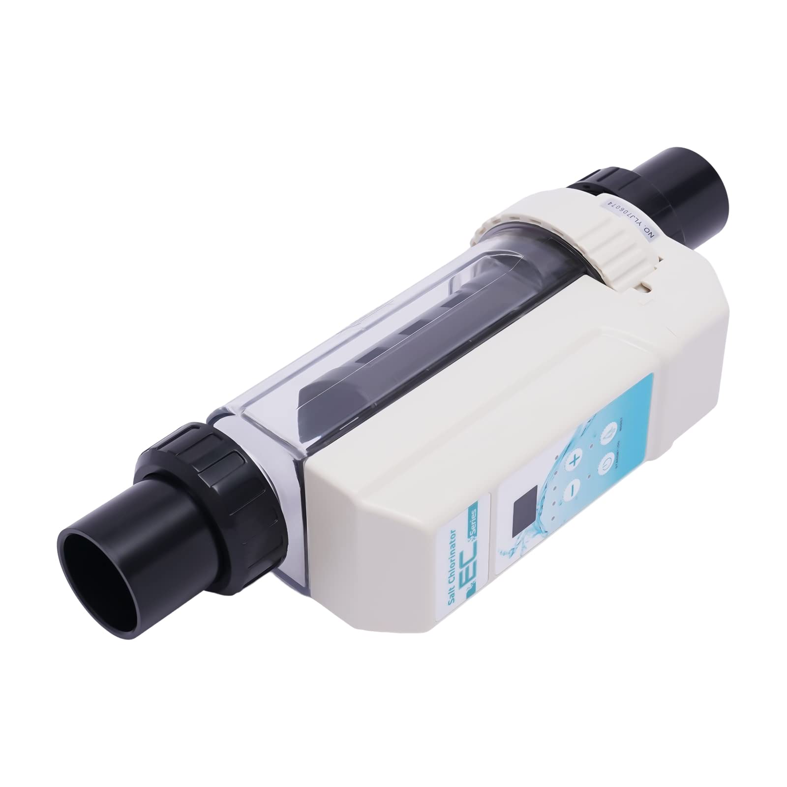Clorinatore per acqua salata, 8G/H, sistema di sale per piscina, clorinatore, disinfettante, 220 V, sistema di acqua salata trasparente, clorinatore di sale, per piscina fuori terra da 13209 galloni