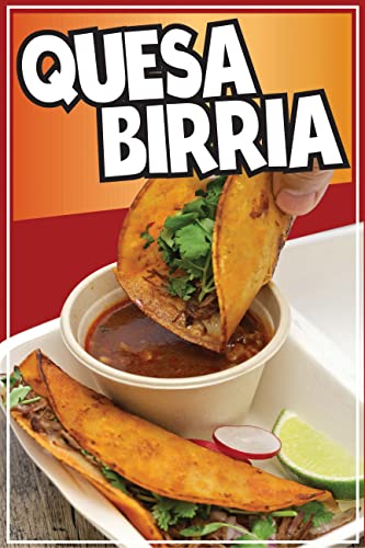 Quesabirria Decal Window Sticker Mexican Food Truck Concession Vinyl Restaurant (10