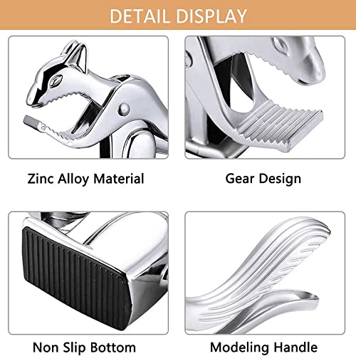 Clip in Noce di Acciaio Inossidabile, Schiaccianoci in Metallo, Schiaccianoci per Noci, Nut Cracker Sheller, Strumento Noci Schiaccianoci, Pinze in Noce, Schiaccianoci per Noci, per Castagne - immagine 4