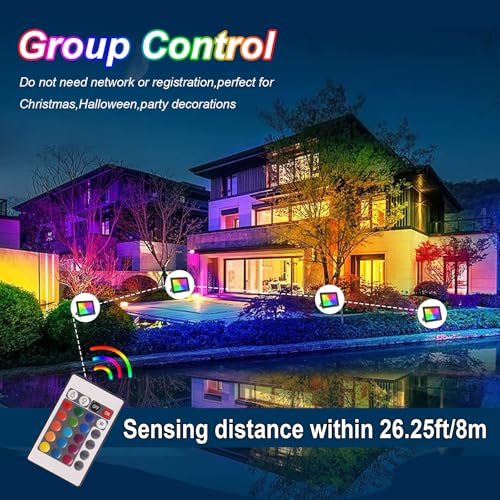 Projecteur LED Extérieur 100W Dimmable pour Décoration Noël et Fêtes - 4
