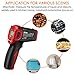 Infrared Thermometer, ZOTO Color Screen Non Contact Digital Laser Thermometer Temperature Gun -58℉~1022℉ (-50℃ ~ 550℃) with Adjustable Emissivity and Max Measure for Kitchen Cooking BBQ Automotive