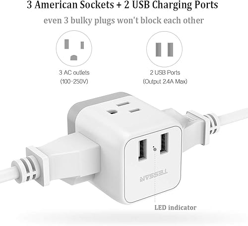 Miniatura 2 de Adaptador de enchufe de viaje para Alemania, Australia, Japón, India, Sudáfrica.