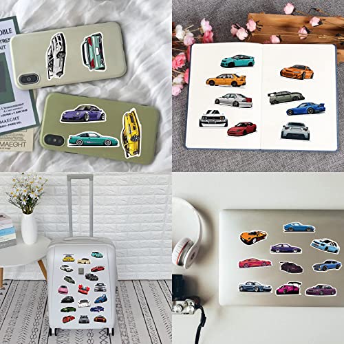 100Pcs Jdm Racing Car Stickers Decals, Cool Sports Car Stickers For Kids Teens Adults, Waterproof Laptop Stickers For Skateboard, Phone, Water Bottles, Macbook, Computer, Luggage, Bumper #TOP6