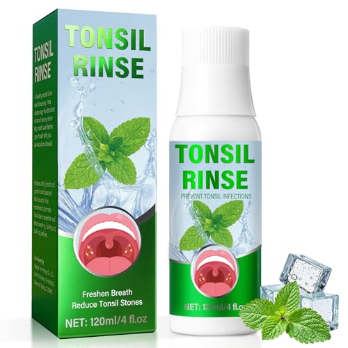 Tonsil Stone Mouthwash Helps Dissolve Tonsil Stones Soothe Throat & Relieve Dry Mouth with Natural Ingredients Freshen Breath 4.06 Fl Oz