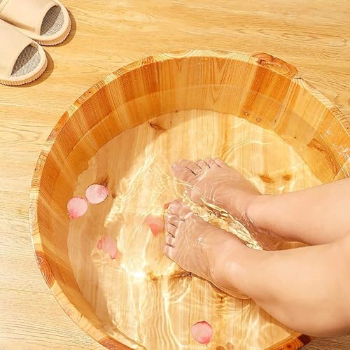 Bañera de madera para pies, para pedicura y masaje miniatura 5